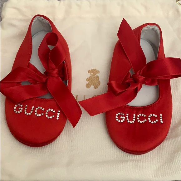 Gucci Other - Gucci red baby shoes soo cute! 100% authentic